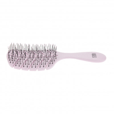 Dewal Beauty Щетка серия "Eco-Friendly", продувная, с нейлоновым штифтом, форма листик, цвет лиловый DBEF1-Lilac