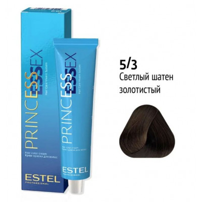 Estel PRINCESS ESSEX Крем-краска для волос 5/3 светлый шатен золотистый 60мл