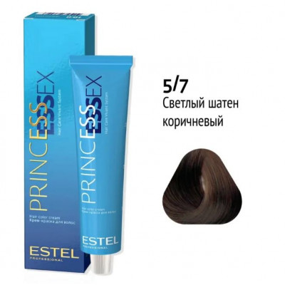 Estel PRINCESS ESSEX Крем-краска для волос 5/7 светлый шатен коричневый 60мл