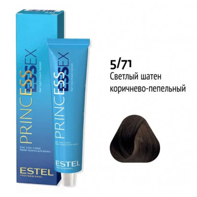 Estel PRINCESS ESSEX Крем-краска для волос 5/71 шатен коричнево-пепельный 60мл