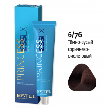 +Estel PRINCESS ESSEX Крем-краска для волос 6/76 темно русый коричнево-фиолетовый 60мл