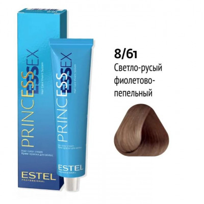 Estel PRINCESS ESSEX Крем-краска для волос 8/61 светло-русый фиолетово-пепельный 60мл