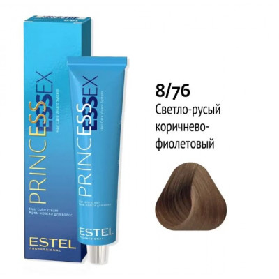 Estel PRINCESS ESSEX Крем-краска для волос 8/76 светло-русый коричнево-фиолетовый 60мл