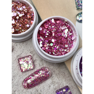 ibdi Глиттер Cats Eye Fuchsia