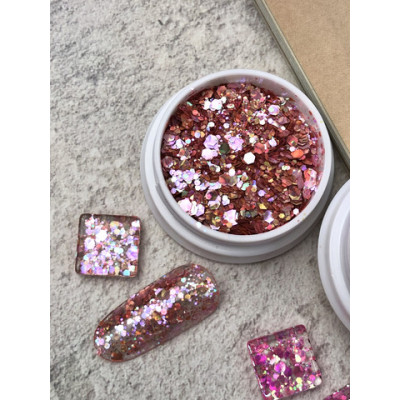 ibdi Глиттер Cats Eye Rose Gold