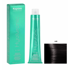 Kapous Краска Hyaluronic Acid 4.8 Коричневый какао 100мл