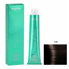Kapous Краска Hyaluronic Acid 4.81 Коричневый какао пепельный 100мл