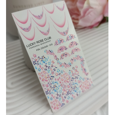 Lucky Rose слайдер foil colour French gold 318