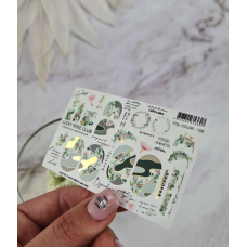 Lucky Rose слайдер foil colour gold 128