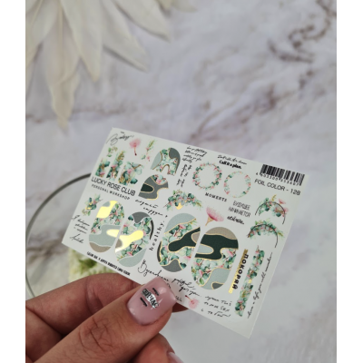 Lucky Rose слайдер foil color mix 128