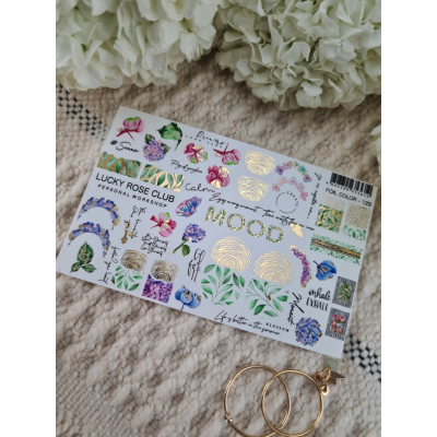 Lucky Rose слайдер foil color mix 129