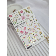 Lucky Rose слайдер foil colour gold 188