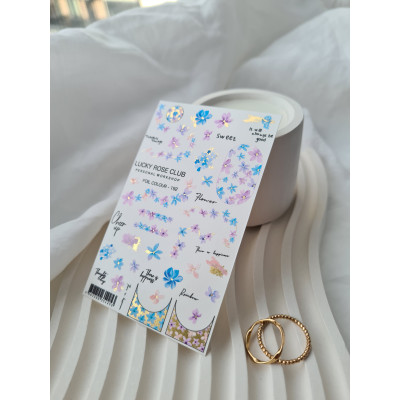 Lucky Rose слайдер foil colour gold 192