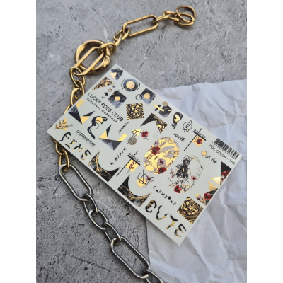 Lucky Rose слайдер foil colour gold 150