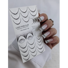 Lucky Rose слайдер foil colour French silver 295