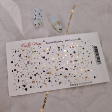 Lucky Rose слайдер foil colour-40gold