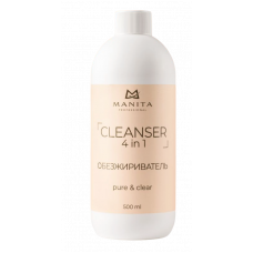 Manita Обезжириватель для ногтей 4 в 1 Pure clear 500 мл