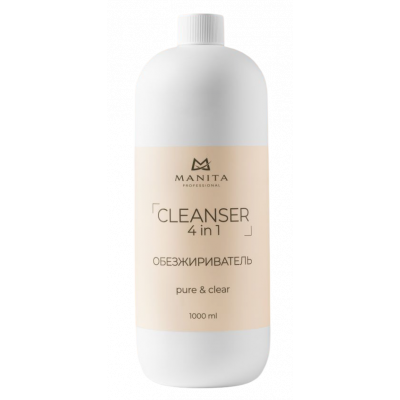 Manita Обезжириватель для ногтей 4 в 1 Pure clear 1000 мл