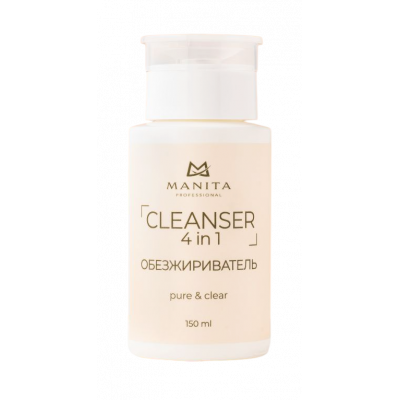 Manita Обезжириватель для ногтей 4 в 1 Pure clear 150 мл
