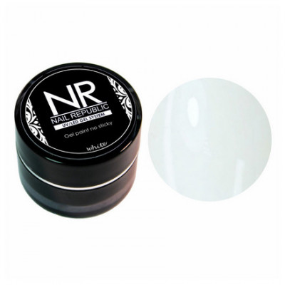 Nail Republic Гель-краска без липкого слоя Белая 5гр