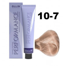 Ollin PERFORMANCE Перманентная крем-краска для волос 10/7 светлый блондин коричневый 60мл