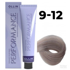 Ollin PERFORMANCE Перманентная крем-краска для волос 9/12 блондин пепельно-фиолетовый 60мл