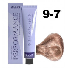 Ollin PERFORMANCE Перманентная крем-краска для волос 9/7 блондин коричневый 60мл