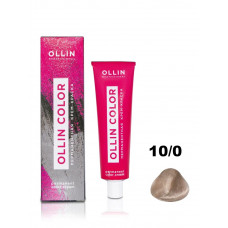 Ollin COLOR Перманентная крем-краска для волос 10/0 светлый блондин 60мл