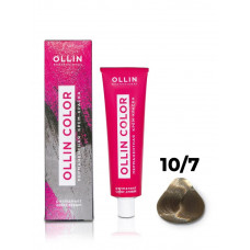 Ollin COLOR Перманентная крем-краска для волос 10/7 светлый блондин коричневый 60мл