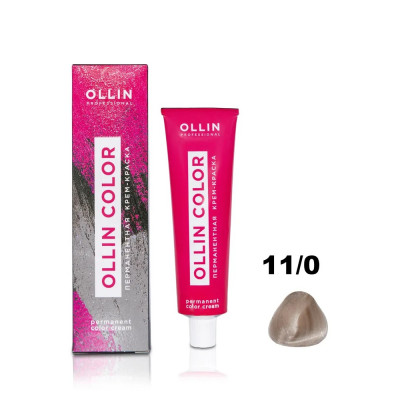 Ollin COLOR Перманентная крем-краска для волос 11/0 специальный блондин 60мл