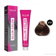 Ollin COLOR Перманентная крем-краска для волос 7/31 русый золотистый-пепельный 60мл