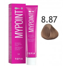 Tefia Mypoint Перманентная крем-краска для волос светлый блондин коричнево-фиолетовый 8.87 60мл