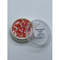 Мраморная слюда коралловый люкс 5222