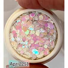 Magic pearl светло-розовый с отливом 2251