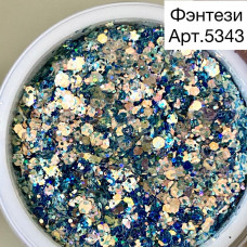 Микс фэнтези голубой 5343