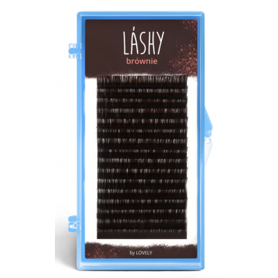Lashy Brownie Ресницы темно-коричневые D/0.10 7-12мм 16 линий