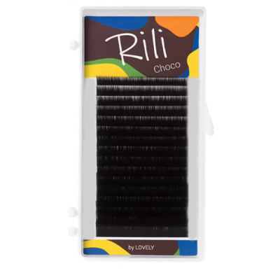 Rili Choco Ресницы темно-коричневые D/0.10 8-15мм 16 линий