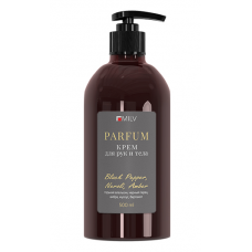 Milv Парфюмированный крем для рук и тела с маслом авокадо BLACK PEPPER арт20149 500мл