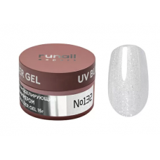 RuNail Гель моделирующий с шиммером UV Builder gel №132 15г