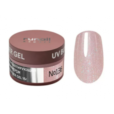 RuNail Гель моделирующий с шиммером UV Builder gel №136 15г