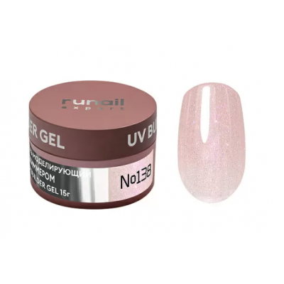RuNail Гель моделирующий с шиммером UV Builder gel №138 15г