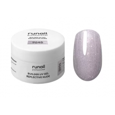 RuNail Гель моделирующий Светоотражающий UV Builder gel №9648 15г