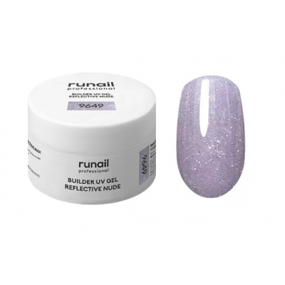 RuNail Гель моделирующий Светоотражающий UV Builder gel №9649 15г