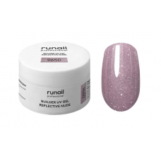 RuNail Гель моделирующий Светоотражающий UV Builder gel №9650 15г