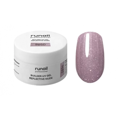 RuNail Гель моделирующий Светоотражающий UV Builder gel №9650 15г