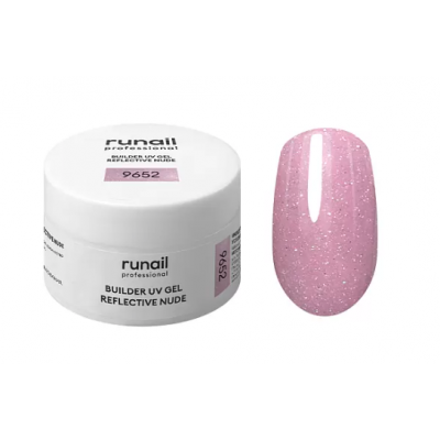 RuNail Гель моделирующий Светоотражающий UV Builder gel №9652 15г