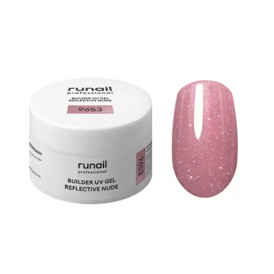RuNail Гель моделирующий Светоотражающий UV Builder gel №9653 15г