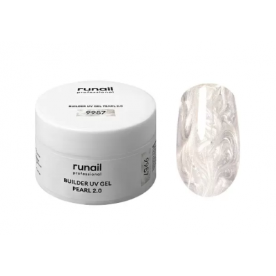RuNail Гель для моделирования BUILDER UV GEL PEARL 2.0 №9957 15г
